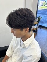 ラッドバイプティパ(rad...by petit-pas)&nbsp;水戸/メンズ/センターパート/ニュアンスパーマ/毛流れ/学割