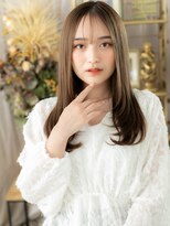 カバーヘア ブリス 戸田公園西口店(COVER HAIR bliss)&nbsp;グレーベージュエアストレートワンカールa戸田公園20代30代40代