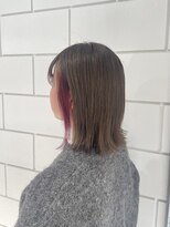 アルゴ 茅ヶ崎(ARUGO)&nbsp;ピンクインナー/切りっぱなしボブ/ワンレン/インナーカラー
