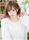 細巻きハイライト韓国風大人可愛いボブパーマh3浦和20代30代40代