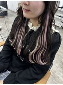 エクステ/インナーエクステ/ピンクカラー/ホワイトカラー/池袋