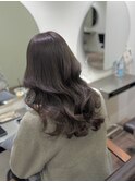 髪質改善 スーパーロング ワンレングス レイヤー 韓国風巻き