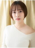 シースルーバング似合わせカット刈り上げショートY上尾30代40代