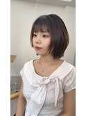 ★夏韓国ヘアレイヤーボブレイヤーカット前髪顔周りくびれヘア