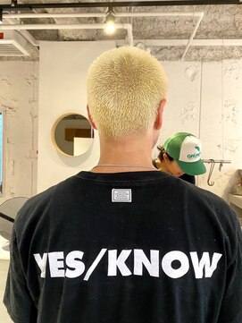 ルーム(Loom.) メンズカットメンズスタイルショートスタイルメンズブリーチ