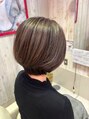 ソーホーニューヨークヘアサロン(SOHO new york Hair salon) 白髪ぼかしハイライト。イルミナカラー