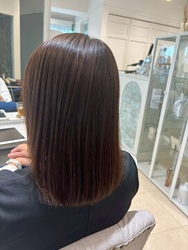 アルブル エト シミー(Arbre et chimie) 黒髪/オリーブグレー/小顔/ココアベージュ/東村山駅