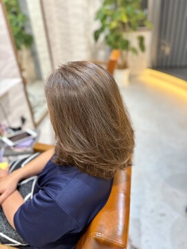 キール(Kir) 大人な透明感☆白髪ぼかしハイライト[経塚/浦添/白髪ぼかし]