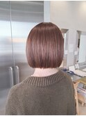 ◎春のミニボブ×前髪なしでクールな大人っぽさを