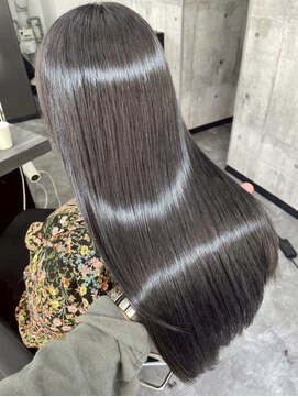 スターズ 柏(STARS) オリーブアッシュ 透明感カラー 髪質改善 ストレート 艶髪 20代