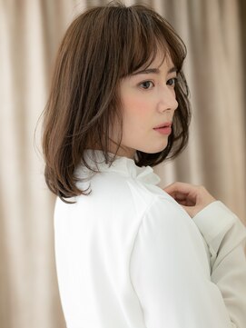カバーヘア 上尾西口店(COVER HAIR) ダークアッシュブラウン大人美人コテ巻き風パーマX上尾30代40代