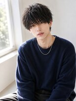 アディクト イースト 東陽町東口(addict EAST)&nbsp;シースルーバングフェザーパーマラウンドマッシュ韓国マッシュ