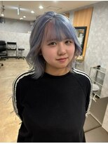 ルル(Lulu)&nbsp;ライトブルーペールピンクポイントデザインカラー