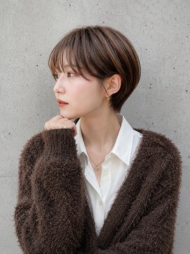 ゲイン(Gain) ショートカット×白髪ぼかし、ハイライト×縮毛矯正×髪質改善