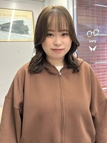 コエ(koe')&nbsp;オリーブベージュ＊ミディアムレイヤー