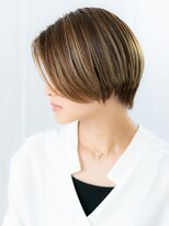ドクターズ サロン ラブ(Dr's Salon LAB)&nbsp;ミルクティーベージュツヤ髪耳掛けショートg古河20代30代40代