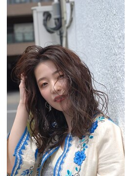 ブルー スタイル 大森店(BLUE STYLE) ゆるセミロングウェーブヘアー