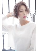 ミルクティーショートボブ【56hair 戸越銀座】