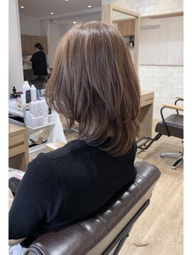 ソッリーソ ヘア(sorriso hair) 【sorriso haiｒ桜山】ミディアムレイヤーゆる巻きウルフカット