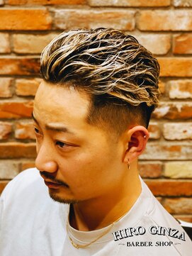 ヒロギンザバーバーショップ 丸の内店(HIRO GINZA BARBER SHOP) 金髪メッシュ×宮城リョータヘア【東京/丸の内/大手町】
