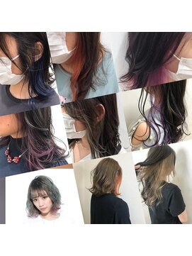 エヌプラス(N+) 黒髪グラデヘアーオリーブグレー小顔に見せるヘアココアベージュ