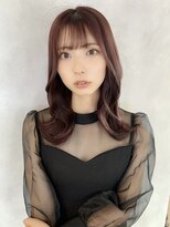 オリンテ バイ レシッド 表参道(orente by rcid)&nbsp;韓国☆顔周りくびレイヤーワンカール×髪質改善チェリーブラウン