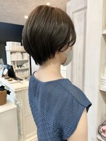 キャアリー(Caary)&nbsp;福山市美容室Caary人気 春パーマショートヘアくすみカラー