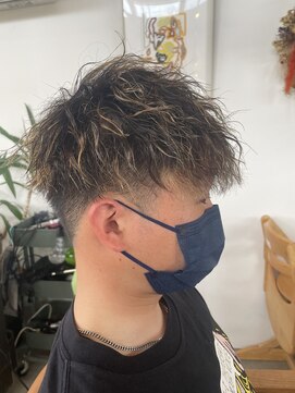 エデル(ederux) ツイストスパイラルパーマ&メッシュキャップカラー