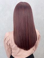 アルバム 池袋(ALBUM)&nbsp;ラベンダーピンク_斜めバンググレージュカラー_ba453442