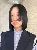 ステップボブ_ピンクベージュインナーグレージュ_ba462711