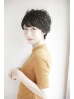 ルルディ バイ アフロディーテ銀座(luludi by APHRODITE)&nbsp;黒髪/グレーベージュ/レイヤーロング/前髪パーマ/銀座