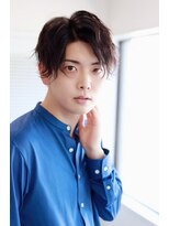 ソイクフ 高田馬場店(SOY-KUFU)&nbsp;MEN'S HAIRアッシュブラックのウルフカルマパーマ