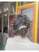 ポルタカリーナサロン(PORTA CARINA SALON)&nbsp;編み込みハイライトカラー