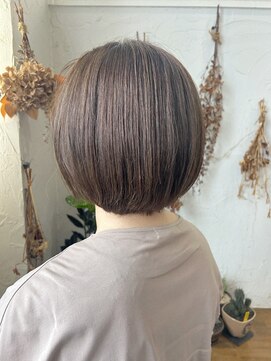 ヘアスタジオ ブリエ(HAIR STUDIO BRILLER) 2024　ボブ×アンティークベージュ