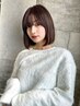 切りっぱなしボブ+3ステップトリートメント