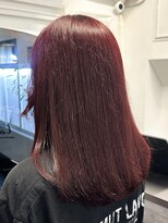 ラレイ ハラジュク(Lalei harajuku)&nbsp;【白石】ブリーチなしダブルカラー/チェリーレッド/赤髪