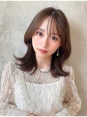 ＊20代30代40代◎大人可愛い小顔レイヤーカット前髪顔まわり