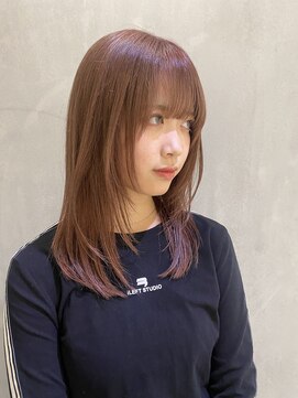 ヨーク(YOKE) 【YOKE】アプリコットオレンジオレンジベージュレイヤーカット