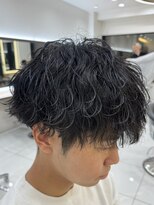 波巻きパーマ