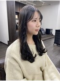【aura】シースルーバング/顔まわりレイヤー/韓国ヘア