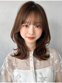 エアリーカールデジタルパーマモテ髪外ハネボブサイドバング