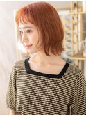 フレンチカジュアルオン眉前下がりボブパーマh3川口10代20代30代