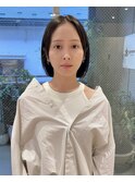 【ボブ】黒髪小顔ボブ