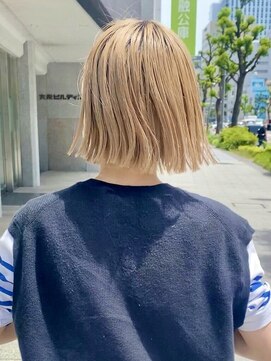 パークレーン アイス イヴェン(park lane ICI yeven) ブリーチなしダブルカラー明るめブラウンベージ20代30代40代ボブ