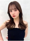レイヤー/ネビージュ/韓国ヘア/イメチェン/縮毛矯正/中野/