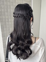 オッジバイケンジ(oggi by KENJE)&nbsp;ハーフアップ/横浜ヘアメ/ひふみ