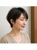 美フォルムショートボブ　20代 30代 40代 50代 60代 髪質改善