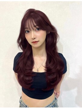 ミラ(MIRA) ワインレッド/ロング/梅田美容室/大阪美容室
