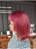 ピンク　ボブ　【COL BIRTH】