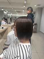 アッシュ 高幡不動店(Ash)&nbsp;地毛風縮毛矯正ぷつっとタッセルボブ髪質改善カラー